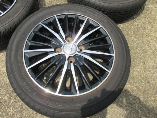 【お渡し決定】中古タイヤ&中古アルミセット 155/65R14 軽自動車 ヨコハマ タント NBOX ムーヴなど