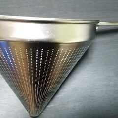 スープ漉し器24cm、中華鍋33cm、中華お玉セット