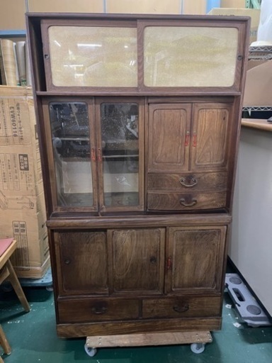 昭和レトロ　茶箪笥　アンティーク　中古