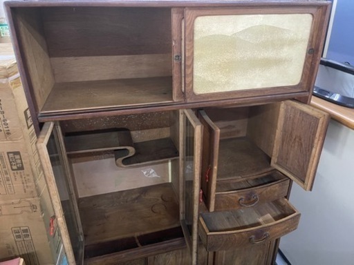 昭和レトロ　茶箪笥　アンティーク　中古