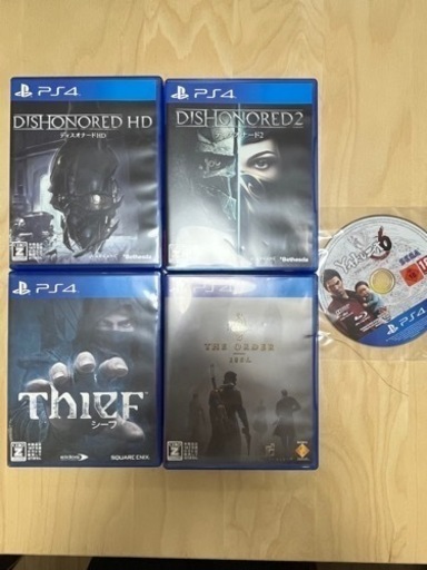 ps4本体　ソフト５本付き
