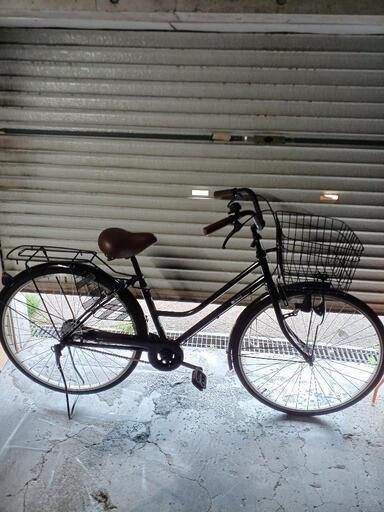 自転車中古　Classical W　ライトカゴリアキャリア付き　鍵新品　タイヤ27インチ　カラーブラック