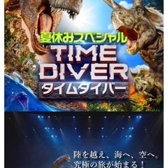 【緊急】7/28タイムダイバーチケット子ども1枚大人3枚定価21...