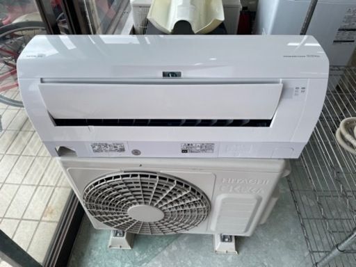 【2019年製】65,800⇒63,800　日立　白くまくん　8畳用　エアコン　自動お掃除機能搭載　標準取付工事込み　リサイクルショップ宮崎屋住吉店　22.7.26ｋ