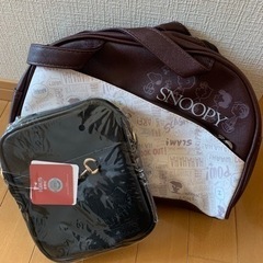 スヌーピー　ショルダーバック　ボストンバックの画像