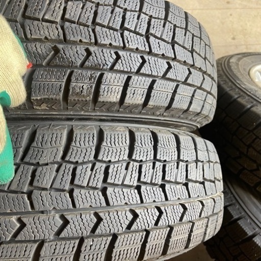 バリ山　ダイハツ純正　アルミホイール付き　DUNLOP WM02 165/65R13 スタッドレス  2019年製