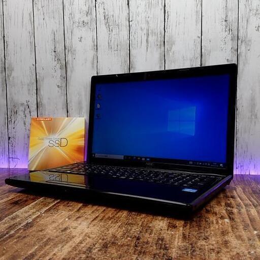 【動作確認済】NEC ノートPC VJ24LF-G 新品 SSD 240GB Corei3 3110M 2.40GHz 15.6インチ メモリ 8GB パソコン