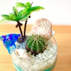 カラフルなサンドを使って海を感じるアレンジを作りましょうの画像
