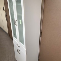 食器棚（白）セット　※現在引き取り予定者いますの画像