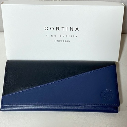 新品・未使用 cortina コルティーナ 本革 羊革 長財布 ウォレット 箱付