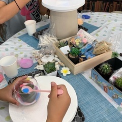 カラフルなサンドを使って海を感じるアレンジを作りましょうの画像