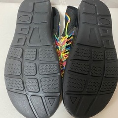 新品・未使用 カジュアルサンダル スポーツサンダル レインボー 26〜27cmの画像