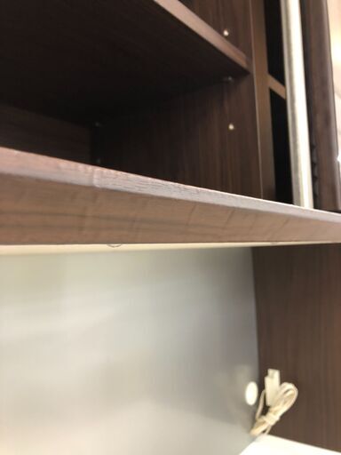 丸仙工業 レンジボード ブラウン 114 ルッソ W(幅)114.5×H(高さ)209×D(奥行き) 45cm ※クリーニング済み
