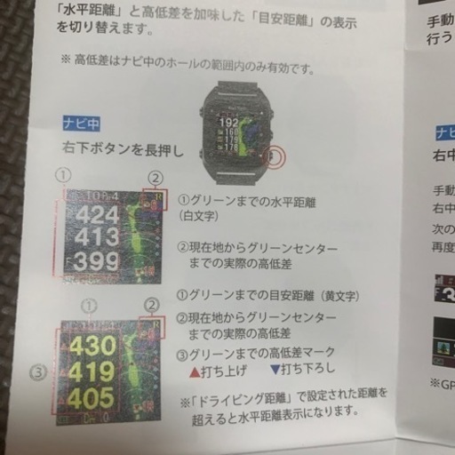 ゴルフ腕時計