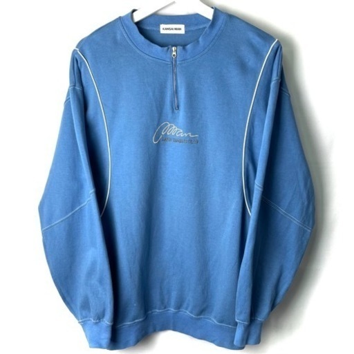 KANSAIMAN カンサイマン プルオーバー トレーナー 水色 刺繍 M 80's 80年代 ヴィンテージ ビンテージ 希少 正規品 古着 カジュアル