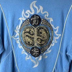 KANSAIMAN カンサイマン プルオーバー トレーナー 水色 刺繍 M 80's 80年代 ヴィンテージ ビンテージ 希少 正規品 古着 カジュアル の画像