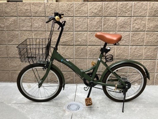 美品　折りたたみ自転車　6段ギヤ