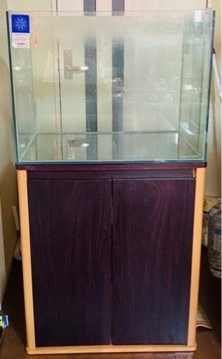 60センチ ワイド　水槽　水槽台　外部フィルター