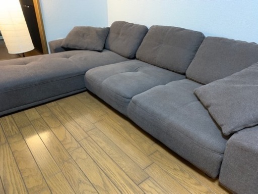 3人がけ　ローソファー　茶色