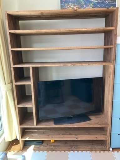 DIY 漫画棚 テレビ台 壁面