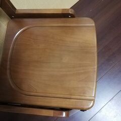 高さ、長さ調整可能キャスター付き椅子の画像