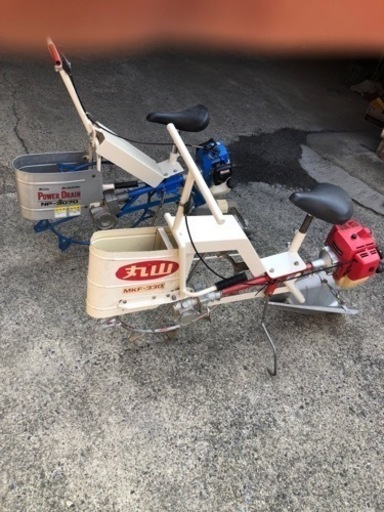 溝切り機　乗用に改装　凄く楽で軽く好評です。