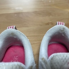 アディダスネオ　adidas neo ホワイトピンク　17センチ　中古　の画像