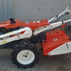 鹿児島発 クボタ 8.5馬力 ディーゼル耕うん機K850 タイヤ良好 爪新品