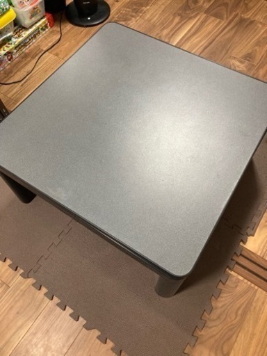 こたつ　コタツテーブル　リバーシブル　黒×グレー