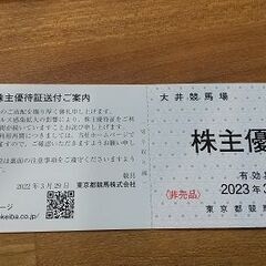大井競馬場の優待証です