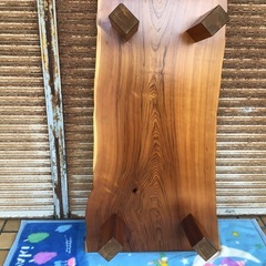無垢材　一枚板　座卓　ローテーブル　引き取り特価の画像