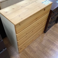 無印良品 パイン材4段チェスト【トレファク 川越店】