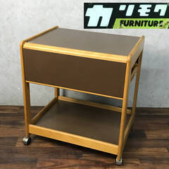 🔷🔶🔷ba11/56 カリモク家具 キッチンワゴン テーブルワゴ...