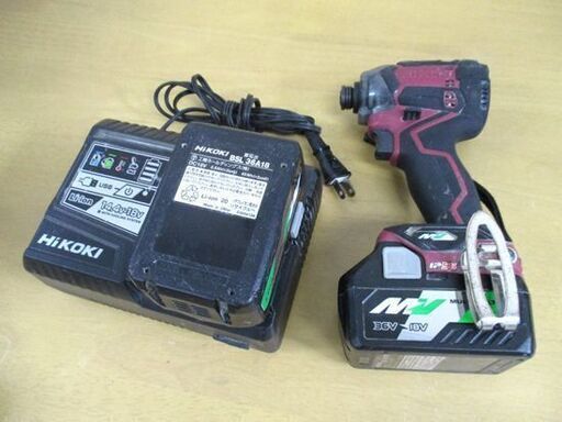HiKOKI コードレス インパクトドライバー 36V WH 36DC バッテリー 2個 充電器 セット ハイコーキ 札幌 中央区