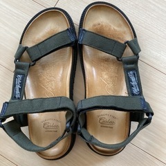 CALEE × ルカ イアキーニ ストラップレザーサンダル ブラ...