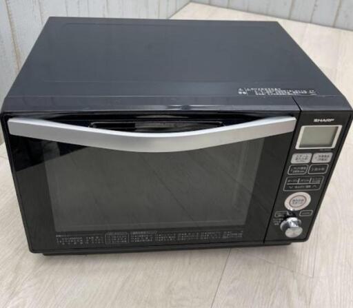 SHARP 過熱水蒸気オーブンレンジ RE-SS8D-B 動作確認済 23L 50/60Hz 2017年製 ブラック  山善グリルプレート