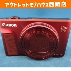 美品☆キャノン パワーショット SX720 HS レッド コンパクトデジタルカメラ PowerShot 光学40倍ズーム 2,030万画素 デジカメ コンデジ　西岡店