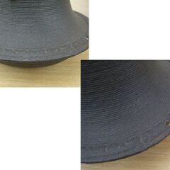 骨董 富士釜 風炉釜 鉄釜 鐶付 挽肌 掬蓋 鉄釜 鉄器 茶道具 ヴィンテージ レトロ 札幌 手稲の画像