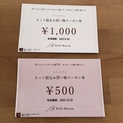 ベルメゾン　買い物券