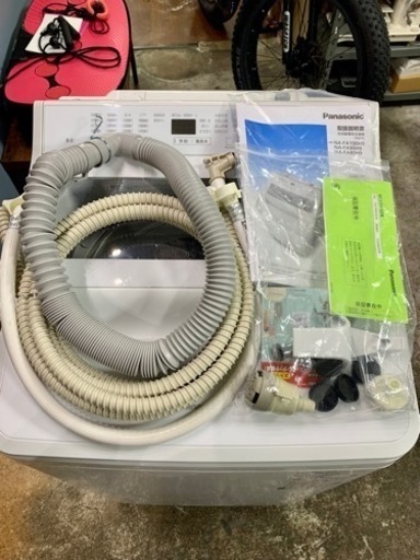札幌市内配送無料 美品 21年製 Panasonic パナソニック 8kg 全自動洗濯機 NA-FA80H9 簡易乾燥