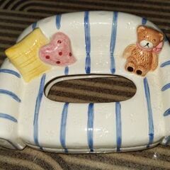 【お話中】陶器のポケットティッシュケースの画像