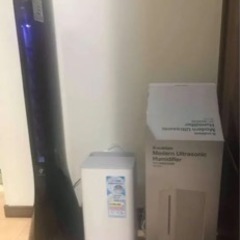 SHARP イオンファンとS-cubism モダン超音波加温器W...