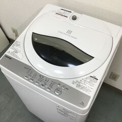 (4/30受渡済)JT4902【TOSHIBA/東芝 5.0㎏洗濯機】美品 2019年製 AW-5G6 家電 洗濯 全自動洗濯機 簡易乾燥機能付