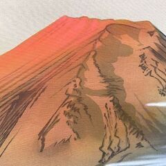 水上晁生 赤富士 掛け軸 第三十七号 風景画 和風 和室 洋室 縁起物 札幌市手稲区の画像