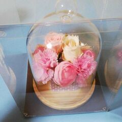 ●ガラスドーム 造花の画像