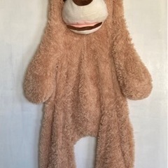 半完成のテディベア■綿なし■体長約120cm■