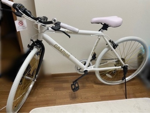 クロスバイク　白　新品　交渉中