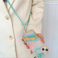 スマホぶら下げるヒモ(ピンク)の画像