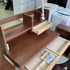 【リサイクルショップ　ピカソ　小松原】幅100 清和貿易 システムデスク 学習机 ブラウン★9966★の画像