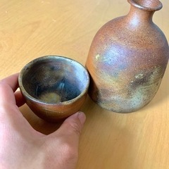 備前焼の徳利とお猪口